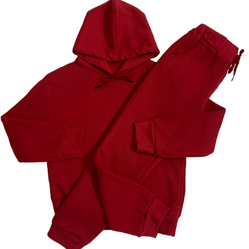 Jeanz – Jogging molletonné – Rouge