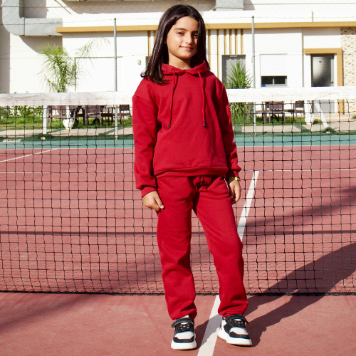 Jeanz – Jogging fillette – Rouge