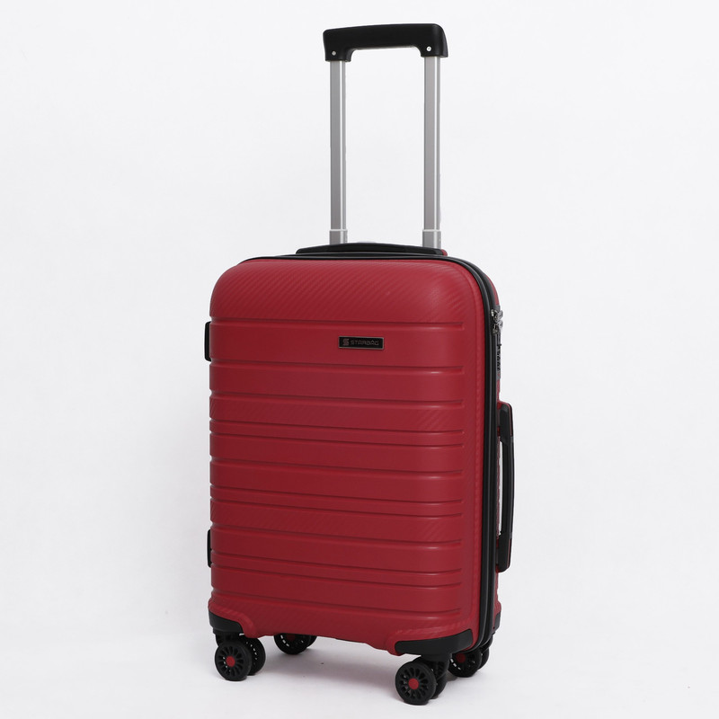 STARBAG - Valises En Polypropylène Incassable - Petite - Rouge Noir