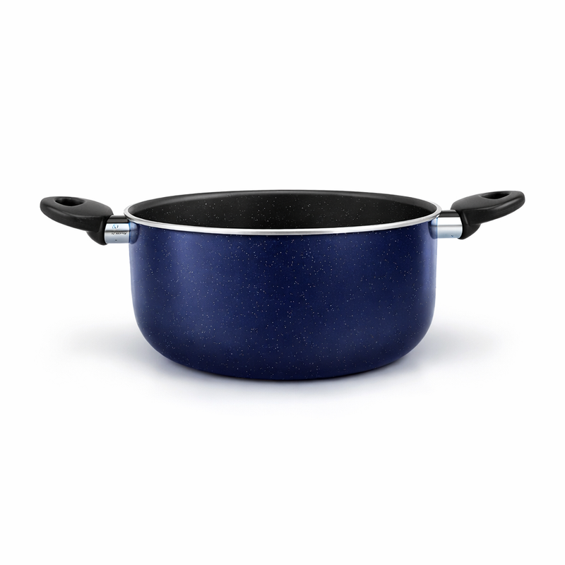 Pot Italia – Faitout PROMO 22cm Avec Couvercle en Verre – Bleu