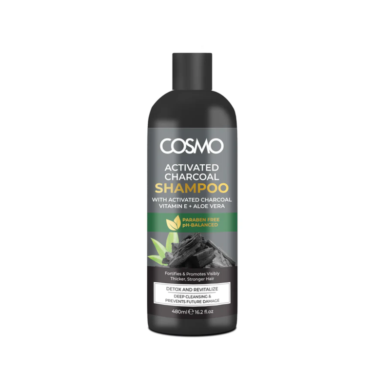 Cosmo – Shampoing Au Charbon Actif 480Ml