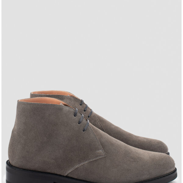 Bottes Femme Gris Foncé à Boucle - Taille 7, Cuir, Neuf Avec Emballage
