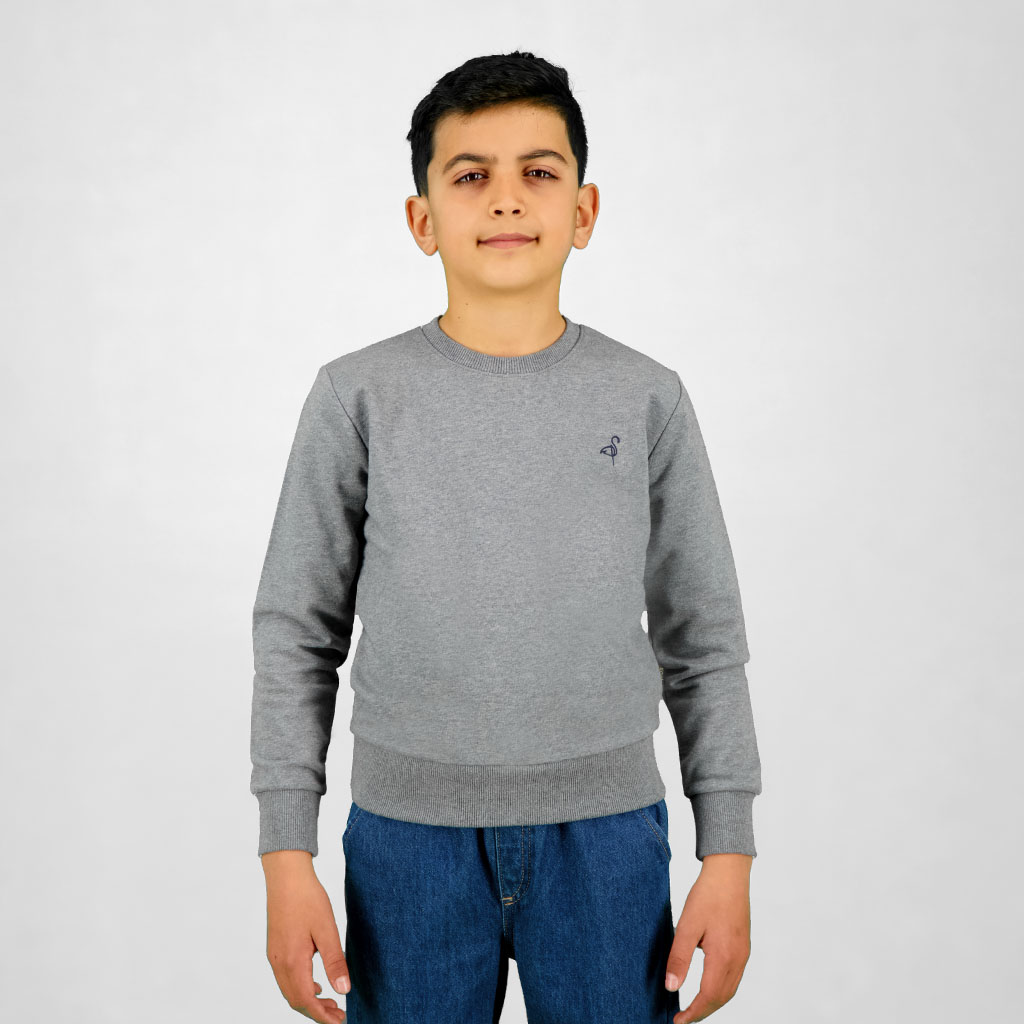 Kontakt – Sweat garçon Time For Brik – Gris