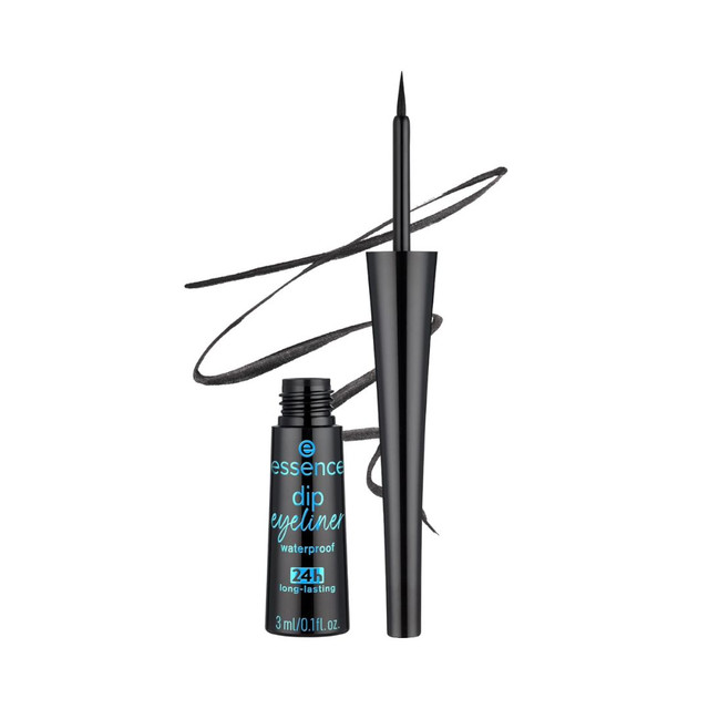 Essence – Eyeliner Dip Waterproof 24H Longue Tenue Couleur Noir Foncé