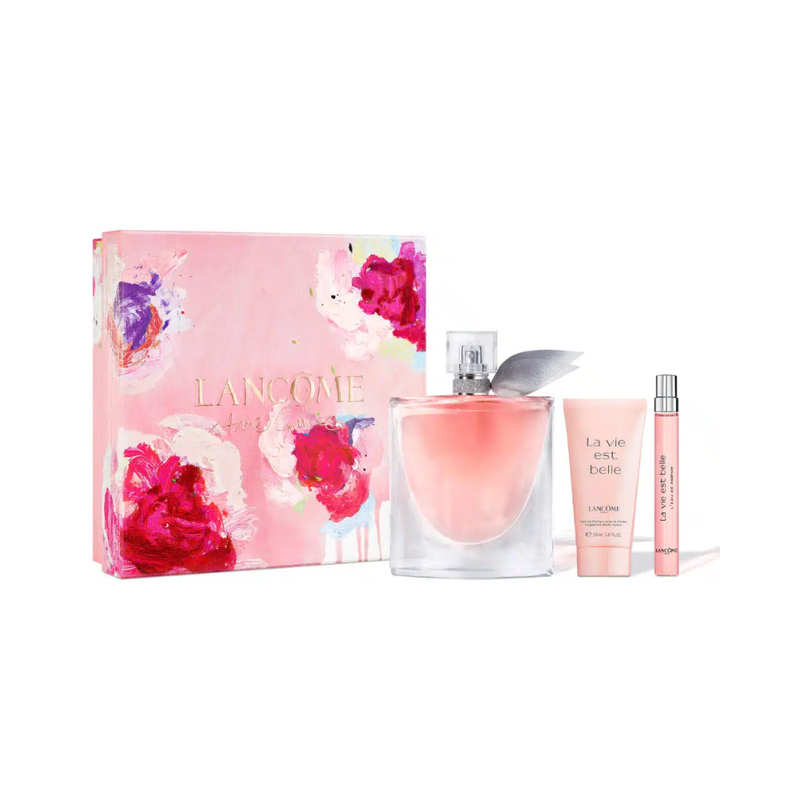 Lancôme – Coffret La Vie Belle Eau De Parfum 100Ml+Lait Corps 50Ml+Format Voyage 10Ml