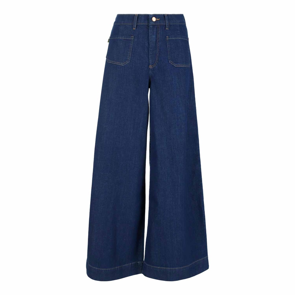 Kontakt – Wide leg femme-WIDED 3.0 – Bleu Foncé