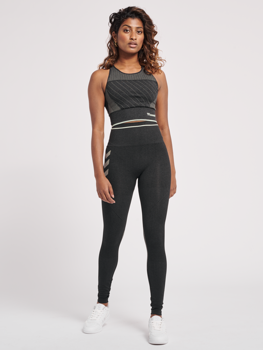 Hummel – hmlMT HANA SEAMLESS SPORTS TOP- Noir Mélange