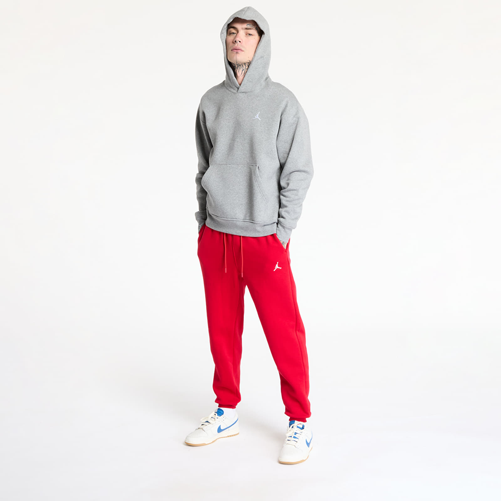 Nike – Pantalon polaire Jordan Brooklyn pour homme – Gym Rouge/Blanc - Nike