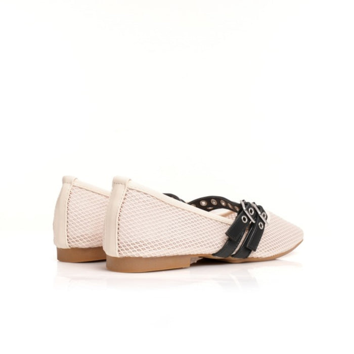 Seaside - Mary Jane transparente avec ceinture - beige 3