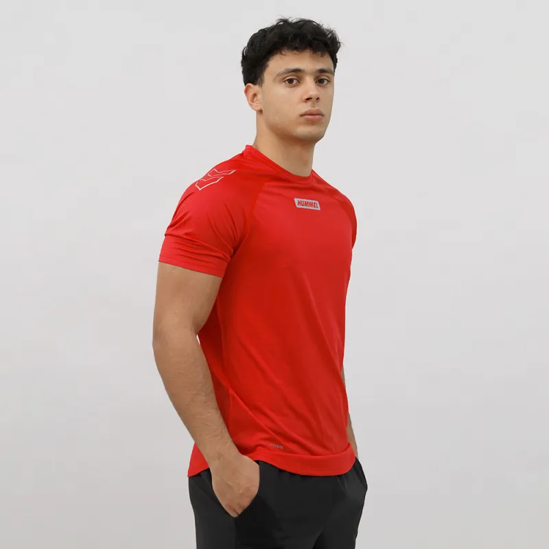 Hummel - T-shirt Homme Hmlte Topaz - Rouge 4