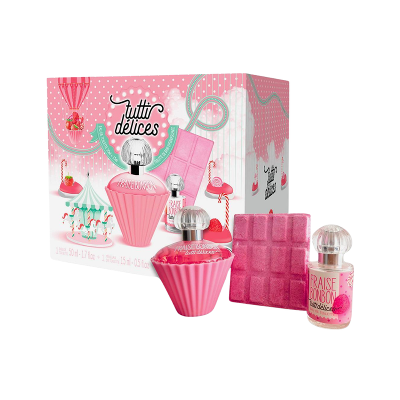 Tutti Délices – Coffret Fraise Bonbon Eau De Toilette 50Ml