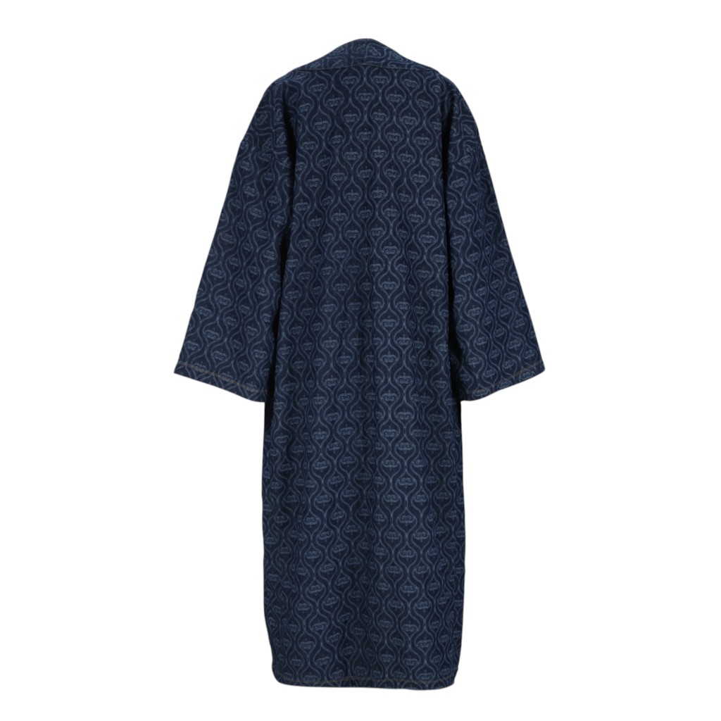 Kontakt - Kimono femme en jeans avec laser all over - KARAMA - Denim Foncé 4
