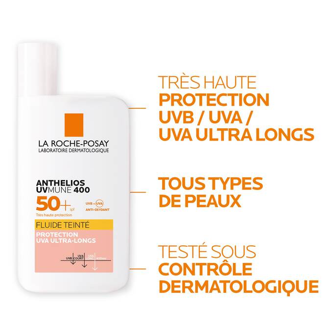 La Roche Posay - Anthelios Spf50+ Fluid Uvmune Crème Fluide Teinté 50Ml 3