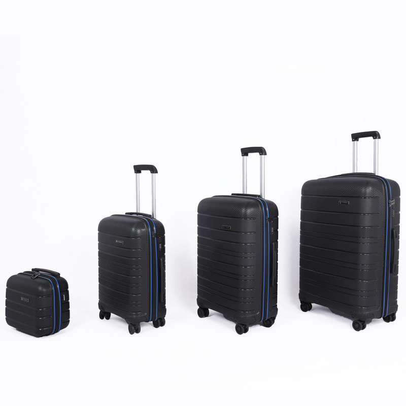 STARBAG - Série de 4 valises en polypropylène incassable Noir Bleu Foncé 2