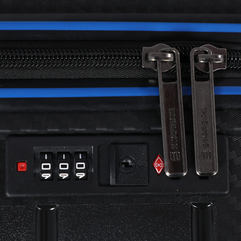 STARBAG - Série de 3 valises en polypropylène incassable Noir Bleu Foncé 6