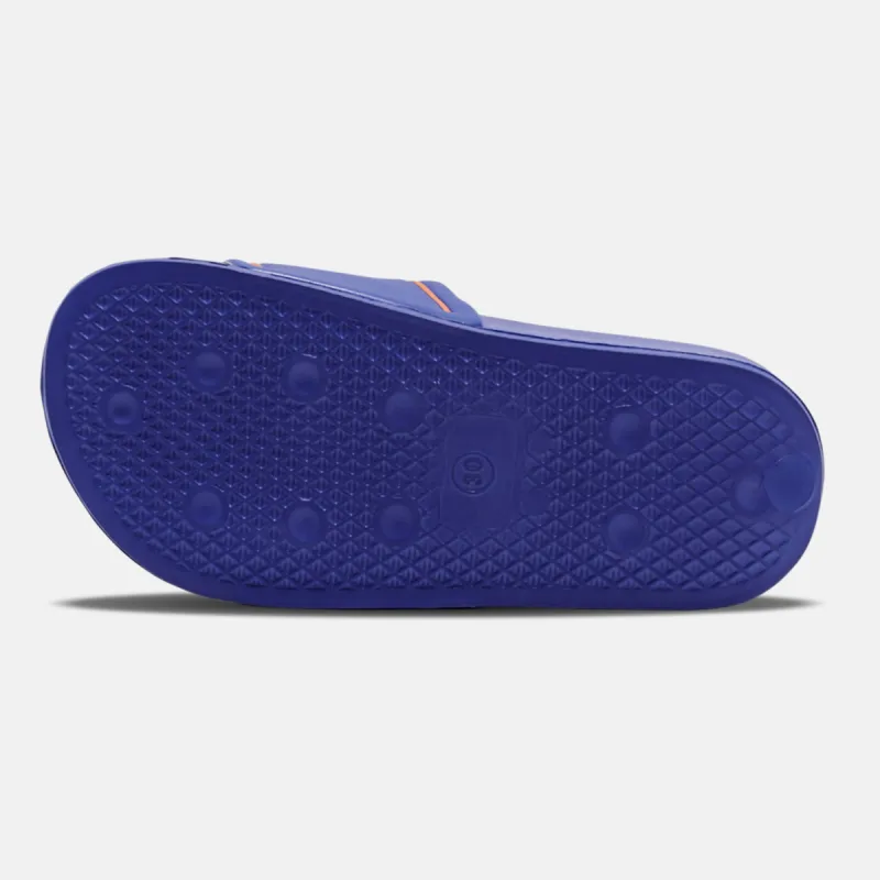 Hummel - Claquettes enfant Pool Slide Jr - Bleu/Orange 2