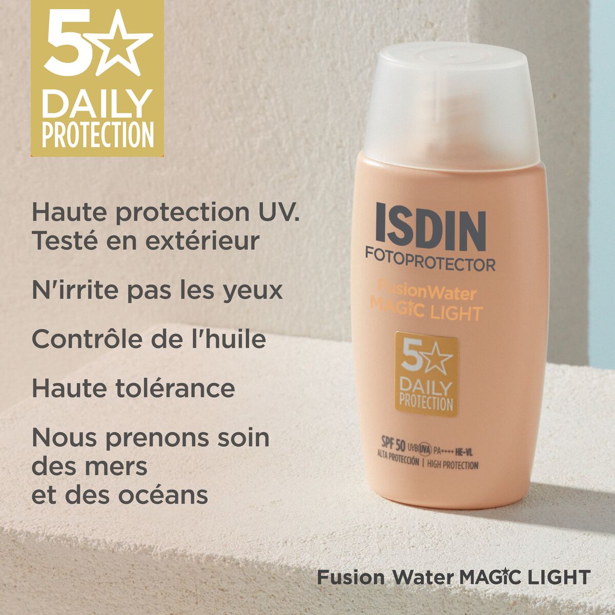 Isdin - Ecran Fusion Water Magic Light Spf 50+ 50Ml 6