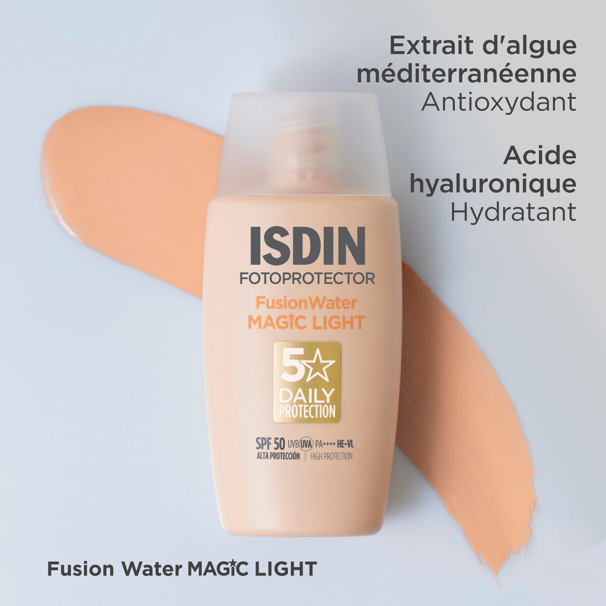 Isdin - Ecran Fusion Water Magic Light Spf 50+ 50Ml 9