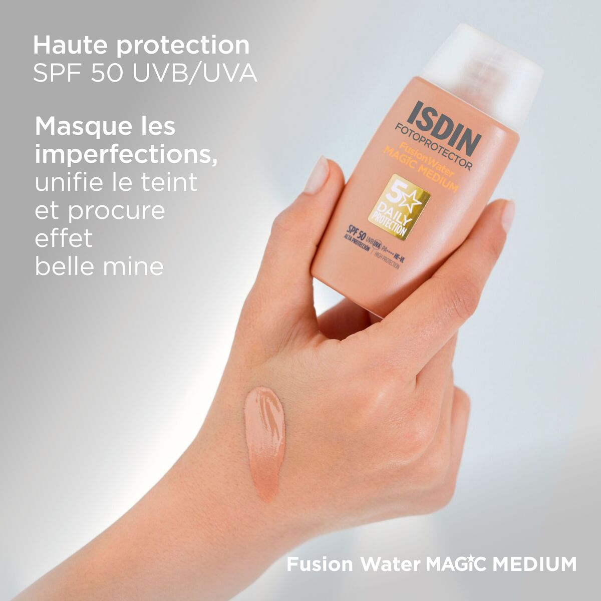 Isdin - Ecran PHOTOPROTECTION ECRAN SOLAIRE FUSION WATER MAGIC MEDIUM SPF50+ 50ML 4