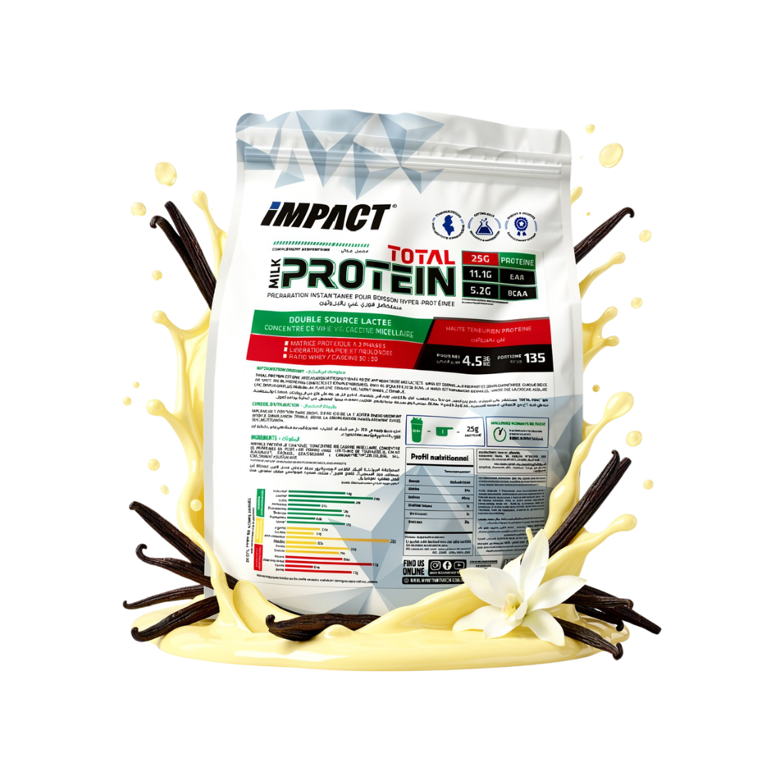 Impact – Total Milk Protein Vanille 135 Portions / 4.536Kg