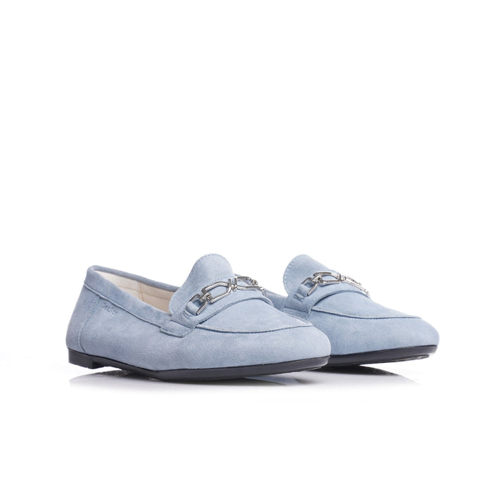 Seaside - Mocassins en daim Cuir avec accessoires P26-H610 - Bleu Ciel 2