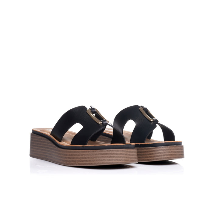 Seaside - Sabot plateforme avec accessoires E26-F1516 - Noir 5