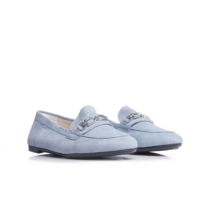 Seaside - Mocassins en daim Cuir avec accessoires P26-H610 - Bleu Ciel 4