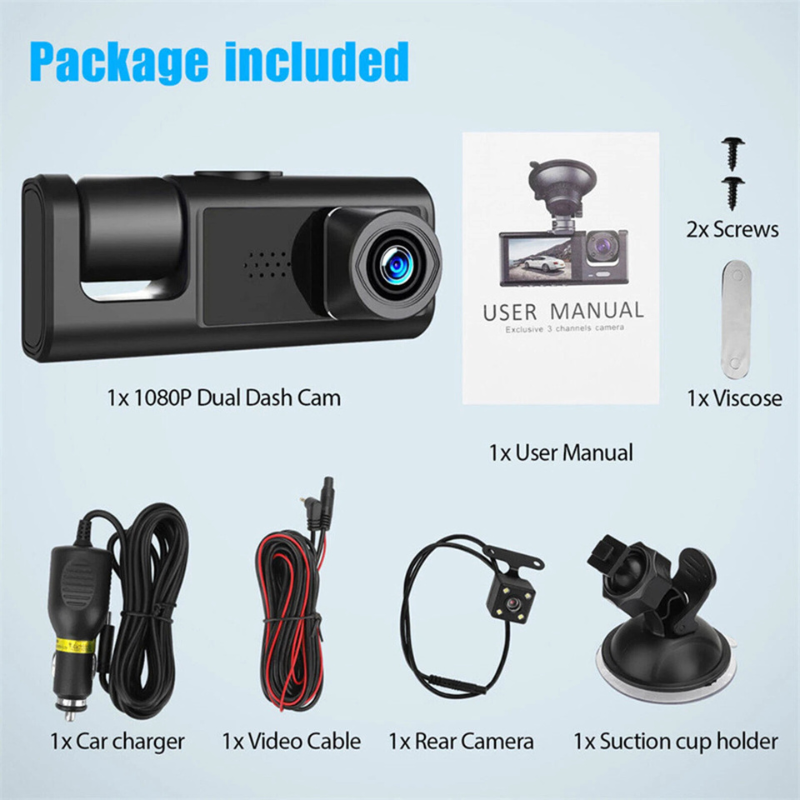 NEST - Dash Cam Black Box 1080P pour Voiture - Noir 7