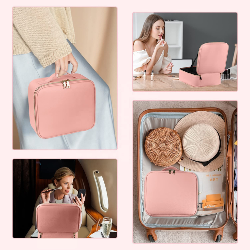 NEST - Trousse de maquillage avec miroir lumineux - Rose 2