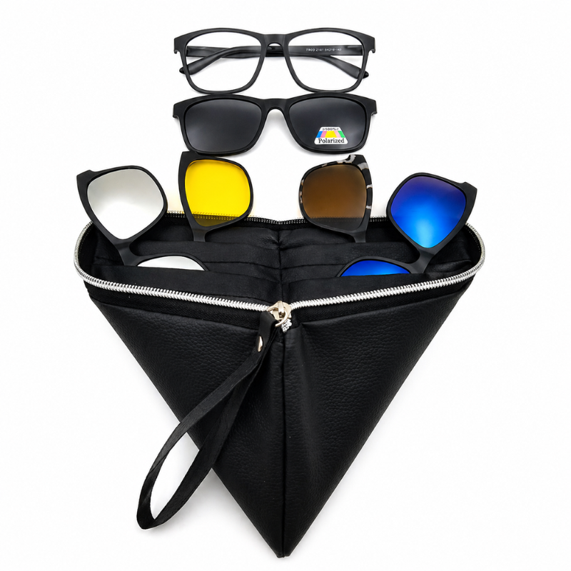 NEST - Lunettes 6 en 1 Polarisées Unisexes - 5 Clips - Réf 2208A 2
