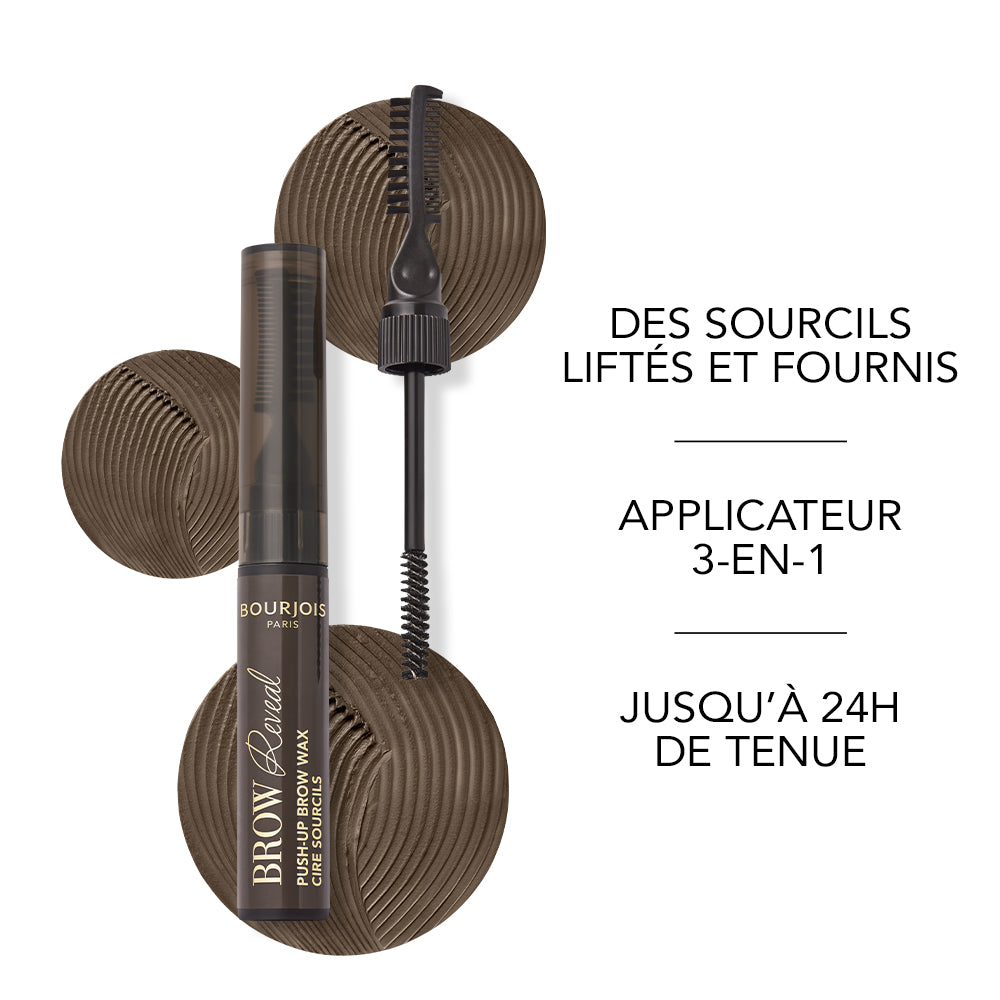 Bourjois - Brow Reveal Wax Mascara Sourcils 04 Black Brown 3