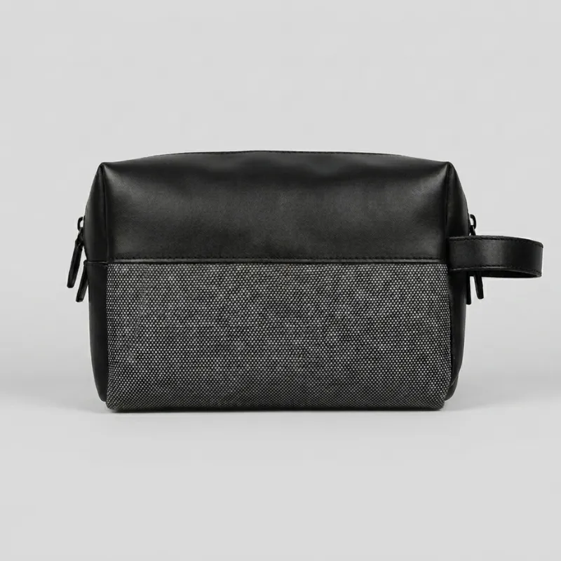 Hummel - TROUSSE DE TOILETTE PU HUMMEL - Gris Noir 2