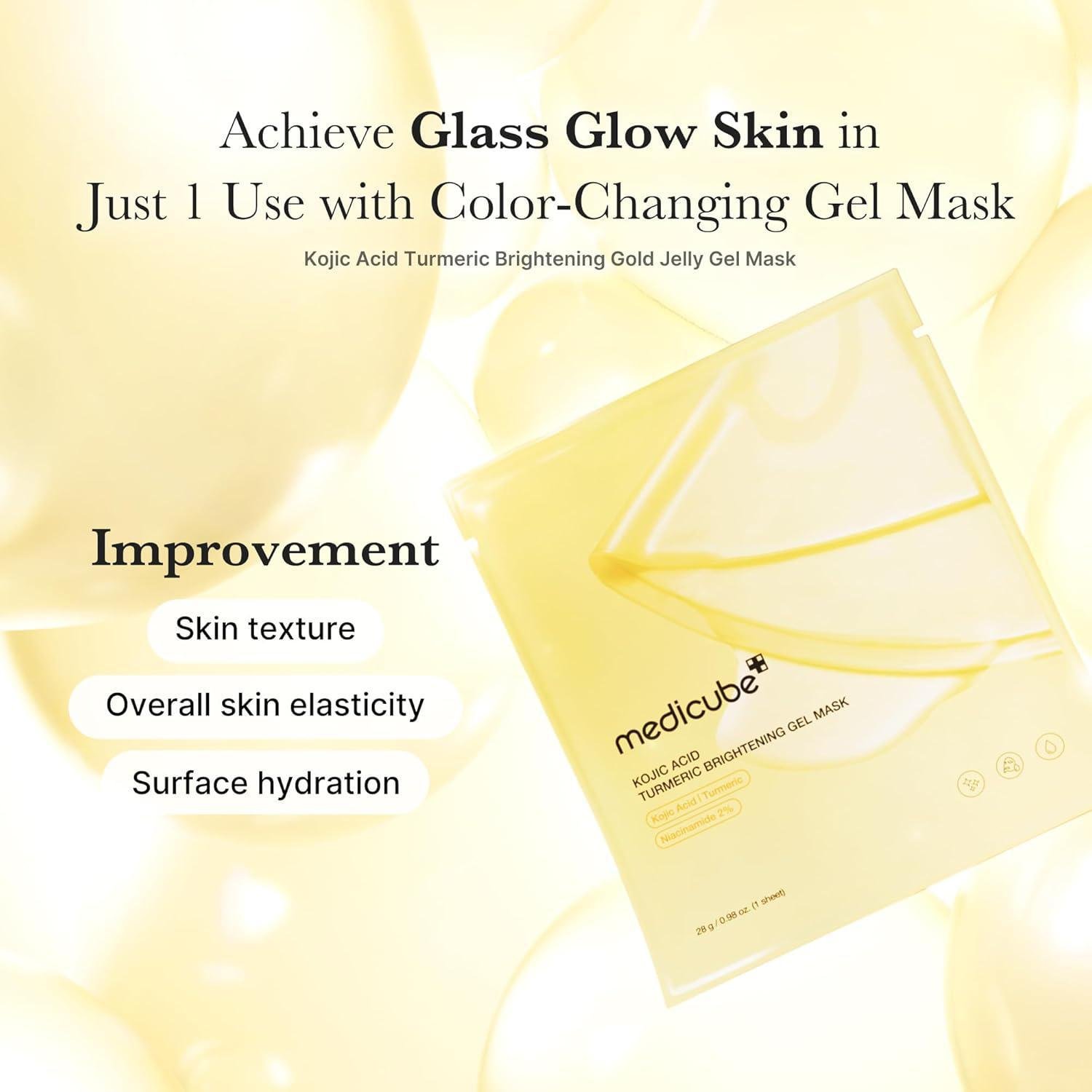 medicube - Kojic Acid Turmeric Brightening Gel Mask (4Ea) 4