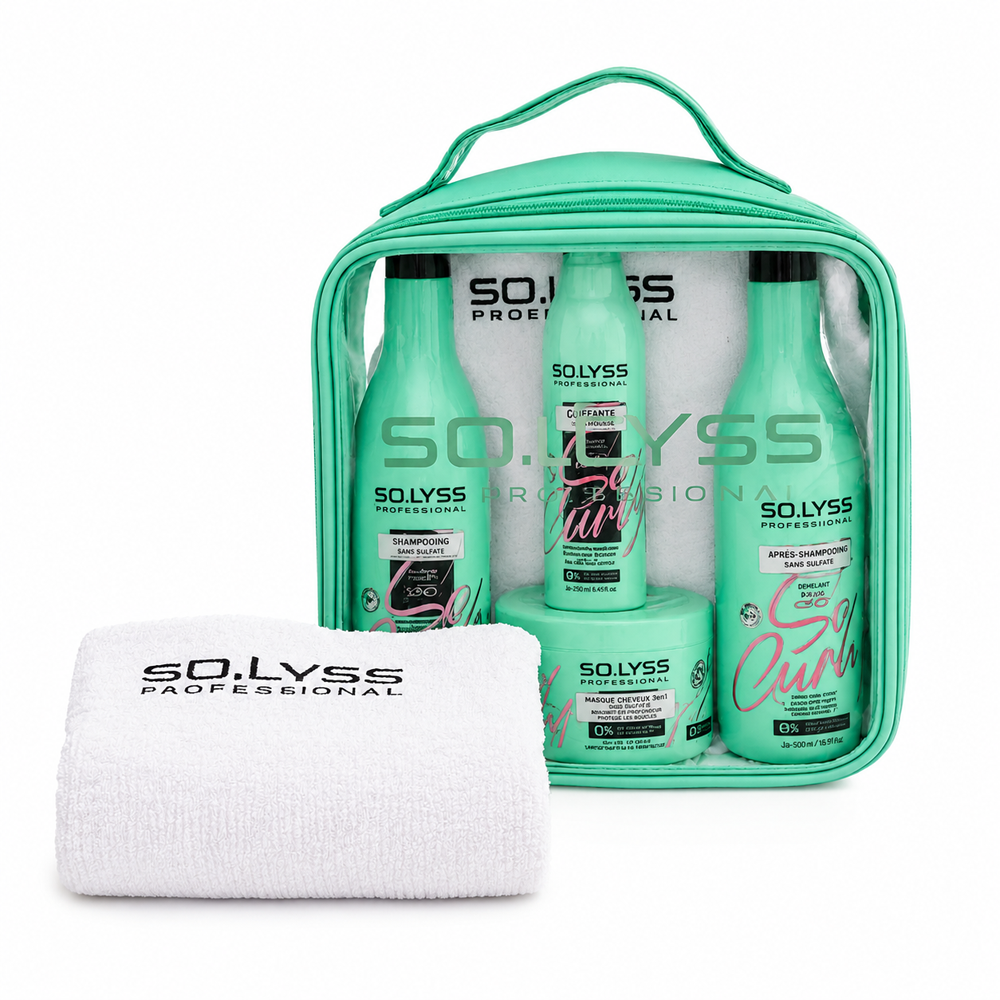 Solyss- Pack So Curly (4 en 1) + Trousse + Serviette
