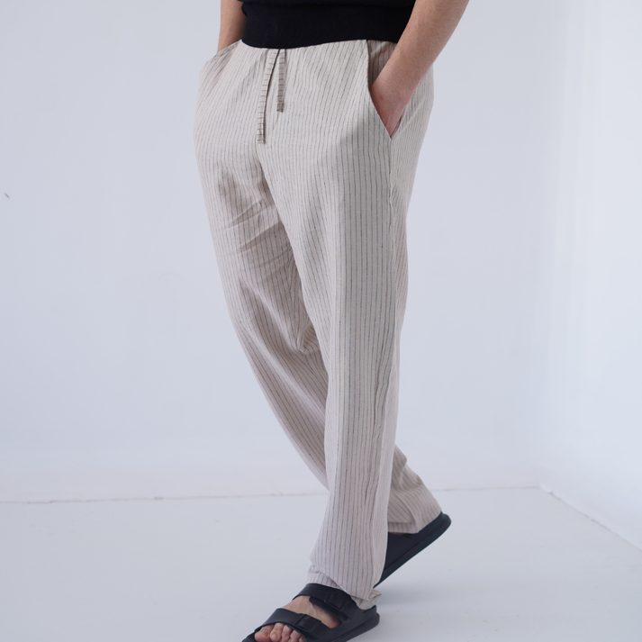 Jeanz – Pantalon LIN pour Homme grande taille – Grége