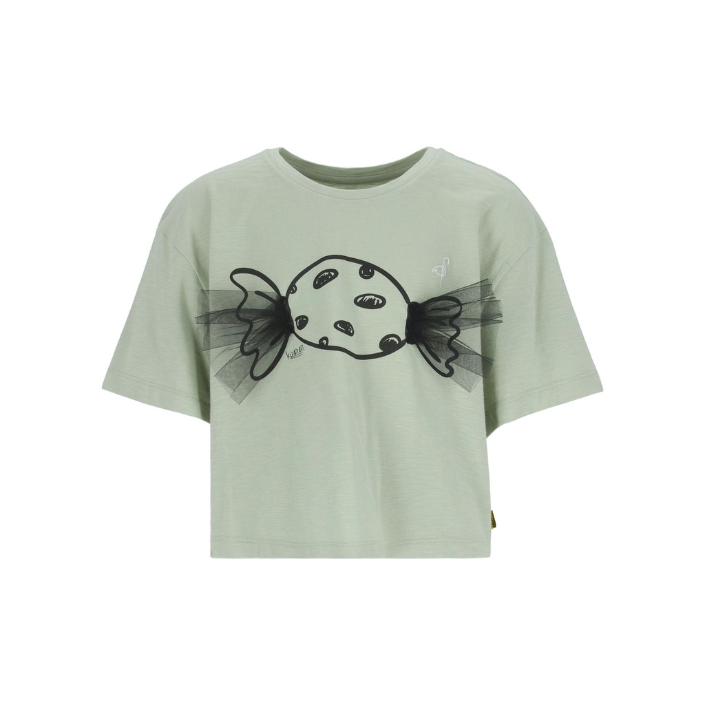 Kontakt - T-shirt sur taille fille manches courtes Haloua - vert Clair 4