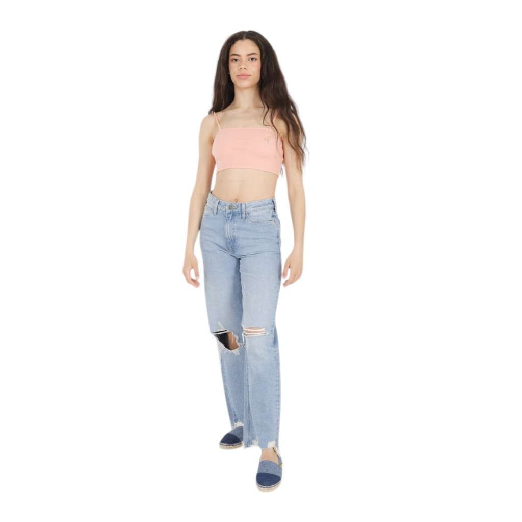 Kontakt – Bandeau côtelé femme – Rose Poudré