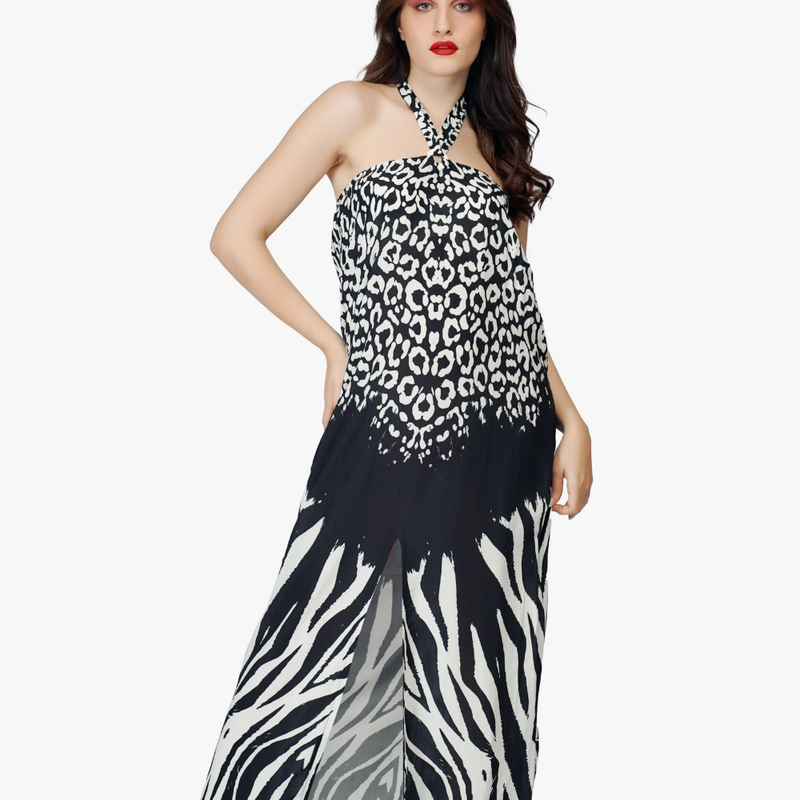 Lyouna Lingerie Swimwear – Robe longue Beachwear – ZEBRE