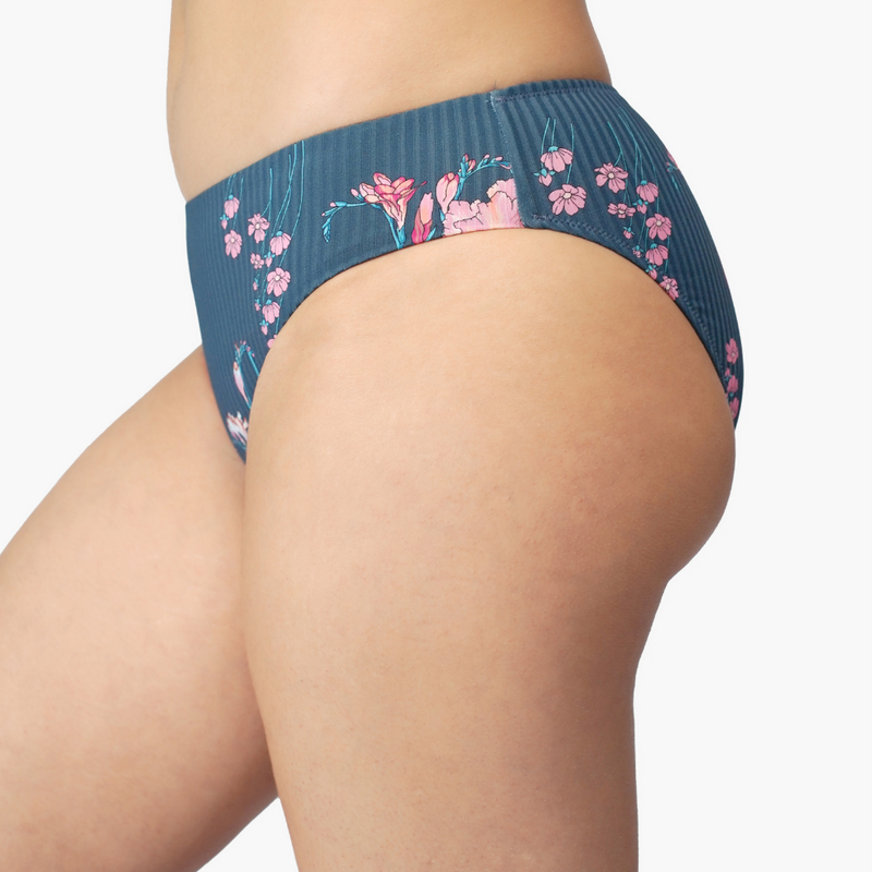 Lyouna  - Bas bikini slip taille basse - imprime floral 2
