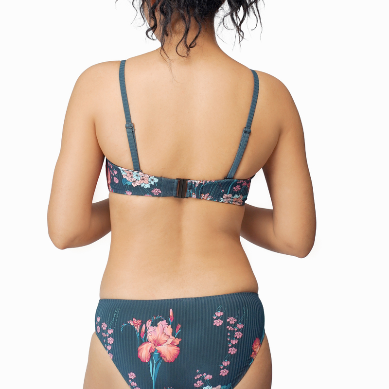 Lyouna  - Bas bikini slip taille basse - imprime floral 3