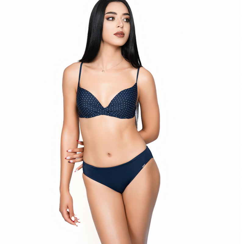Lyouna  - Soutien push up DR - cachemir bleu 2