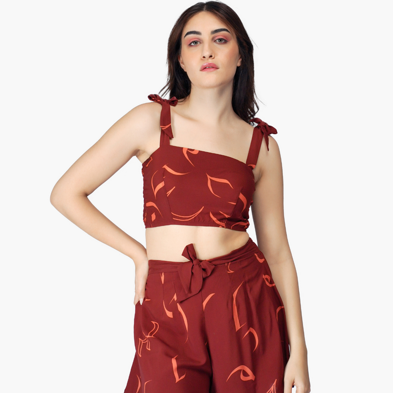 Lyouna Lingerie Swimwear – Top + short Calligraphie – burned calligraphie