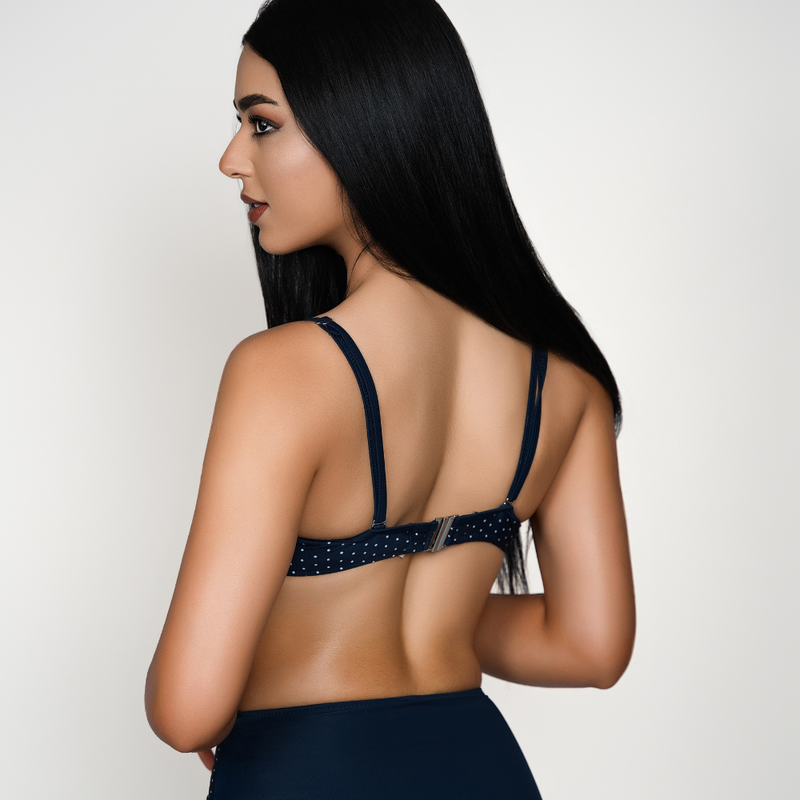 Lyouna  - Haut wahida SR bonnet D - Cachemir bleu 3