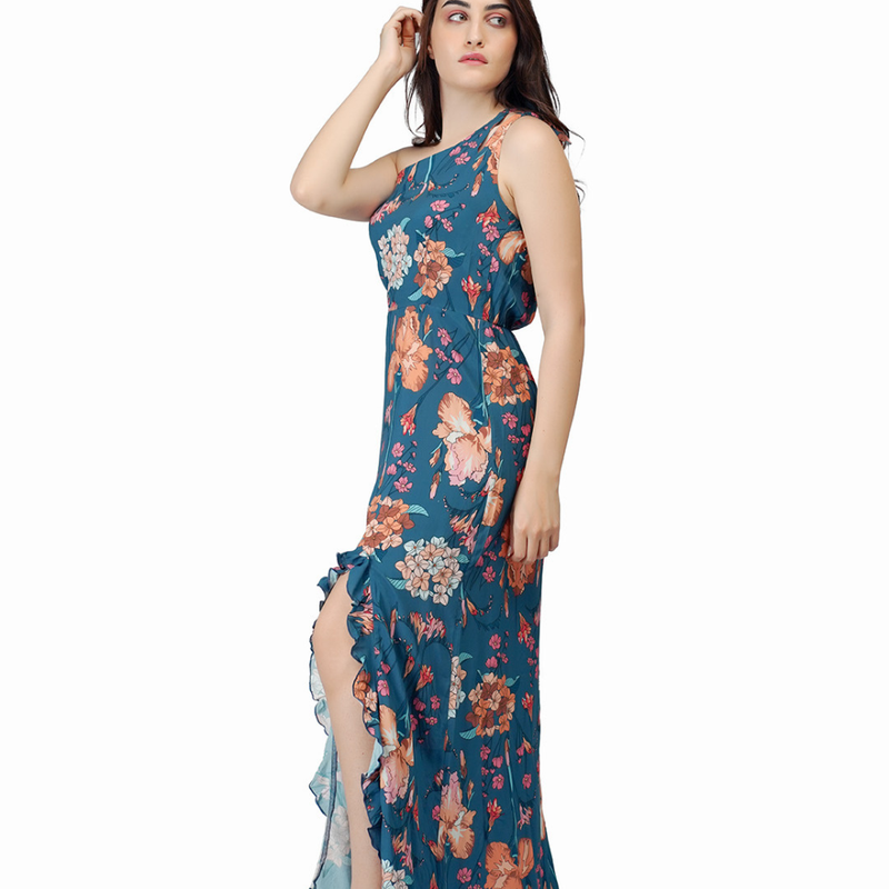 Lyouna  - robe longue - imprime floral 4