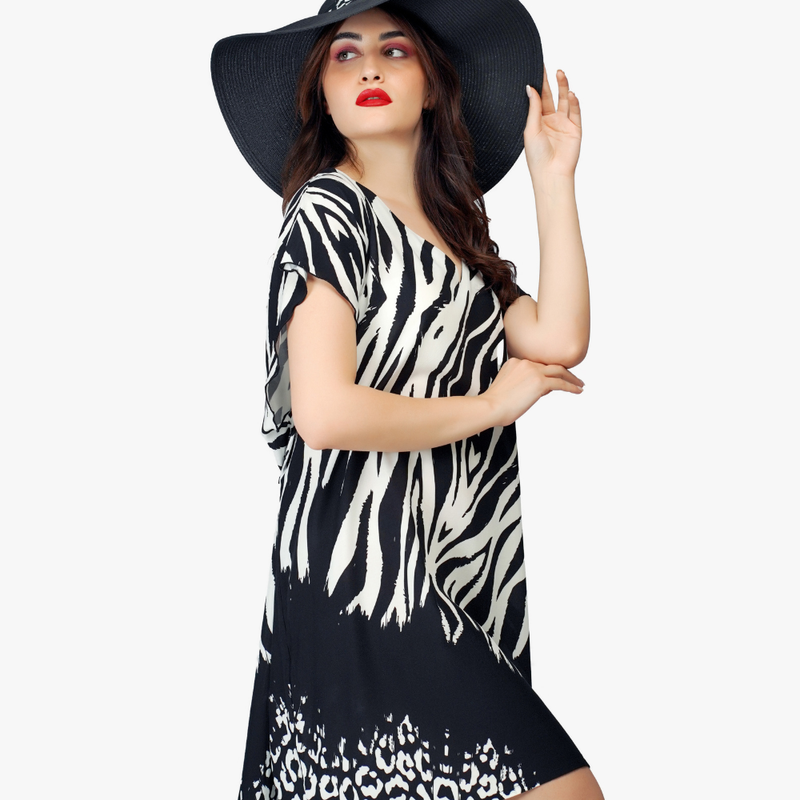 Lyouna  - Robe courte Beachwear - ZEBRE 2