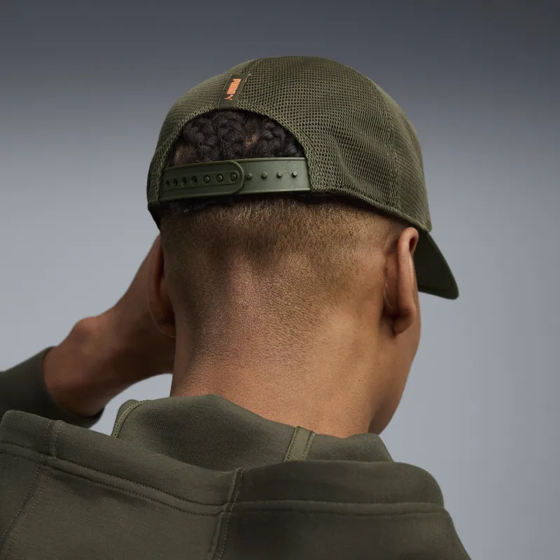 Puma - Casquette trucker Puma X Hyrox - Olive foncé-ange fluo 2
