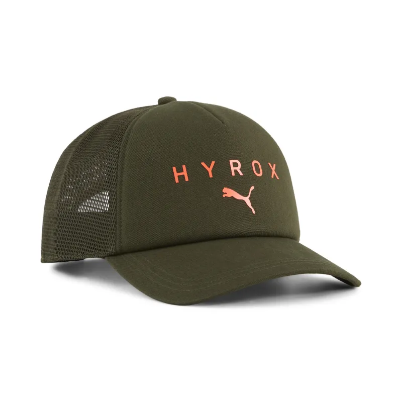 Puma - Casquette trucker Puma X Hyrox - Olive foncé-ange fluo 3