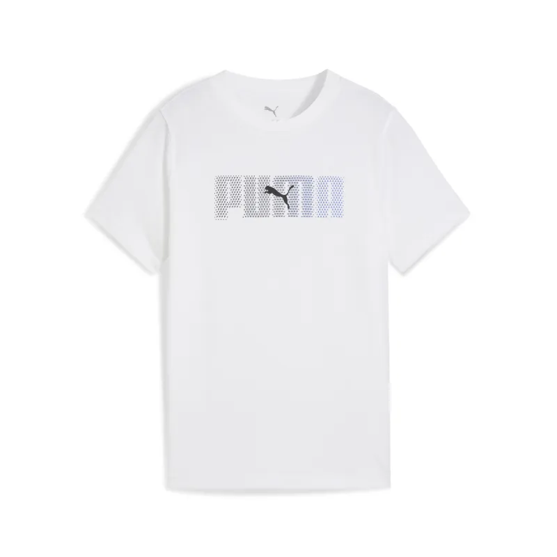 Puma – T-shirt imprimé Youth Essentials Logo Lab – Blanc - Puma