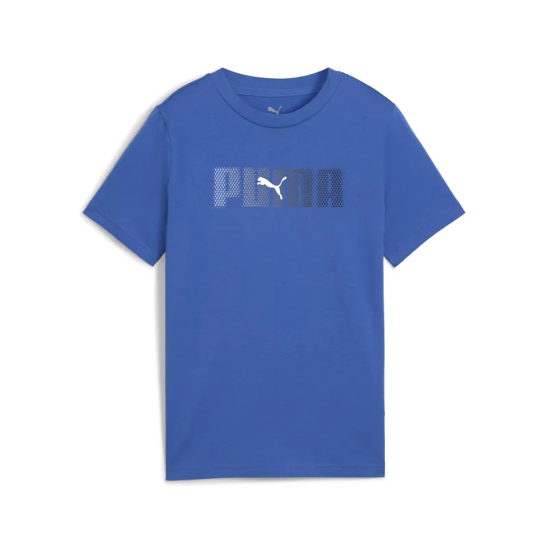 Puma – T-shirt imprimé Youth Essentials Logo Lab – Montagne Bleu - Puma