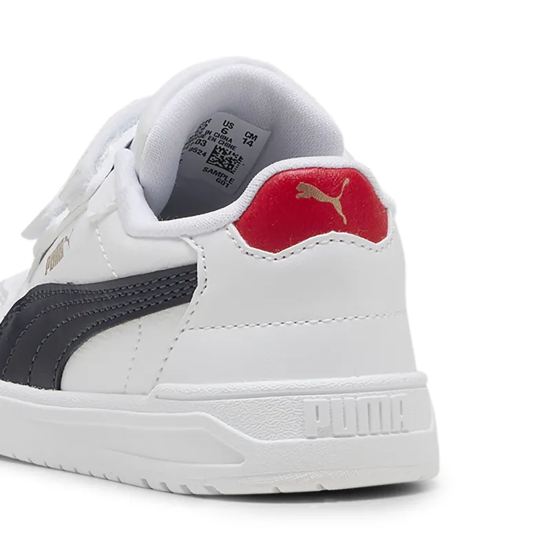 Puma - Baskets Shuffle Downtown pour Bébé - PUMA White-New Navy-F All Time Red 2